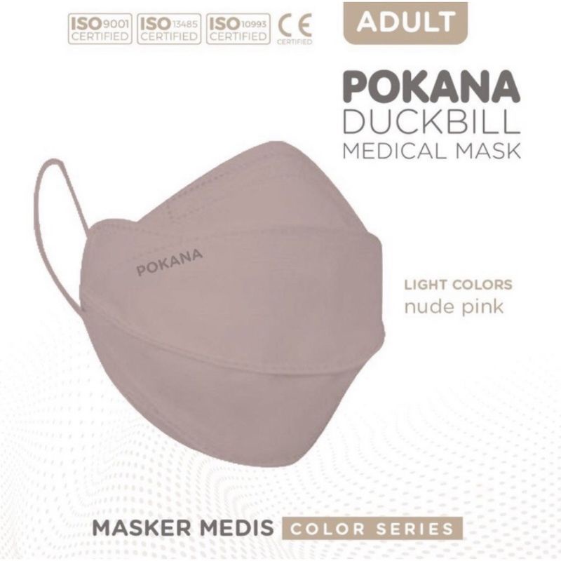 Pokana DUCKBILL 4ply ADULT/DEWASA Surgical Mask isi 2s