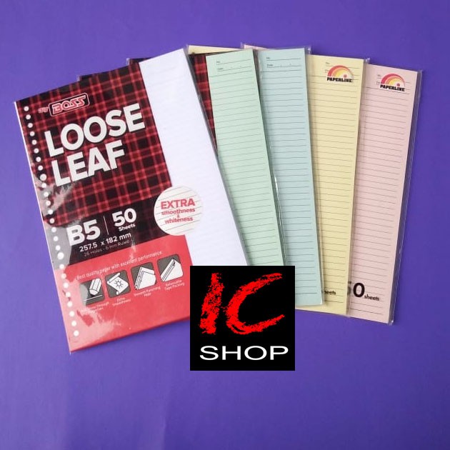 

Isi binder loose leaf B5 50 lembar