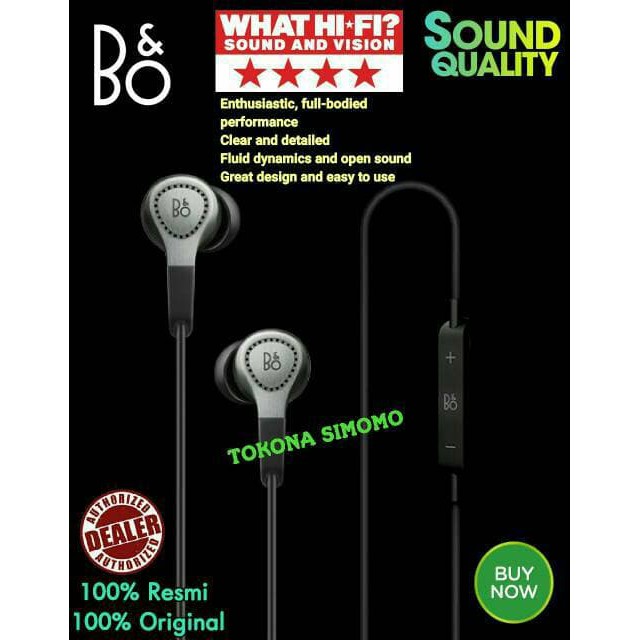 PROMO B&O H3 / Bang & Olufsen H3 2nd Generation In-Ear Headphones Original MURAH