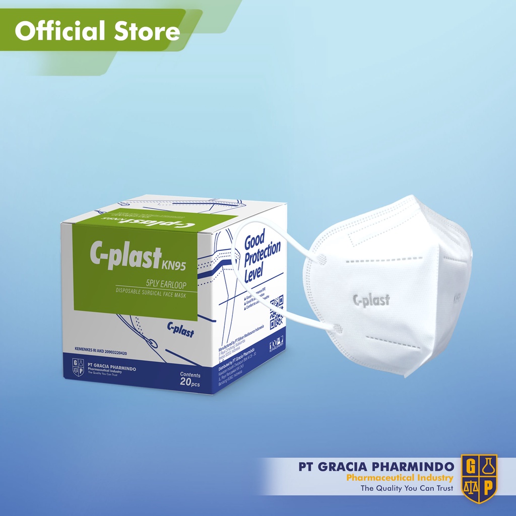 C-Plast Masker Medis Warna Putih