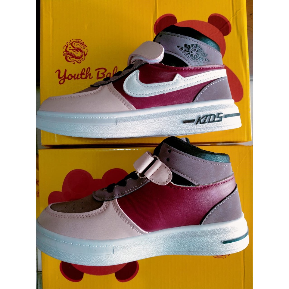 SEPATU  YOUTH BALANCE| Snikers Anak | Sepatu anak | B529 UKURAN 26-37| | Snakers Anak Perempuan | Sneakers Anak Import | Sepatu Snekers Anak | Sepatu Boot Anak | Boot Anak