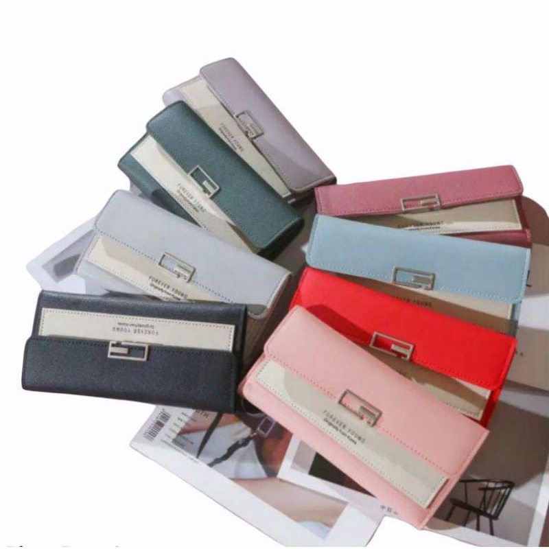 EV - D665-1 DOMPET PANJANG WANITA TIPIS / DOMPET IMPORT