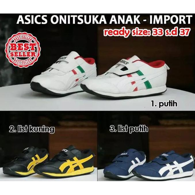 Pengiriman Cepat sepatu asics onitsuka anak import. sepatu anak PROMO | CUCI GUDANG | ON SALE |