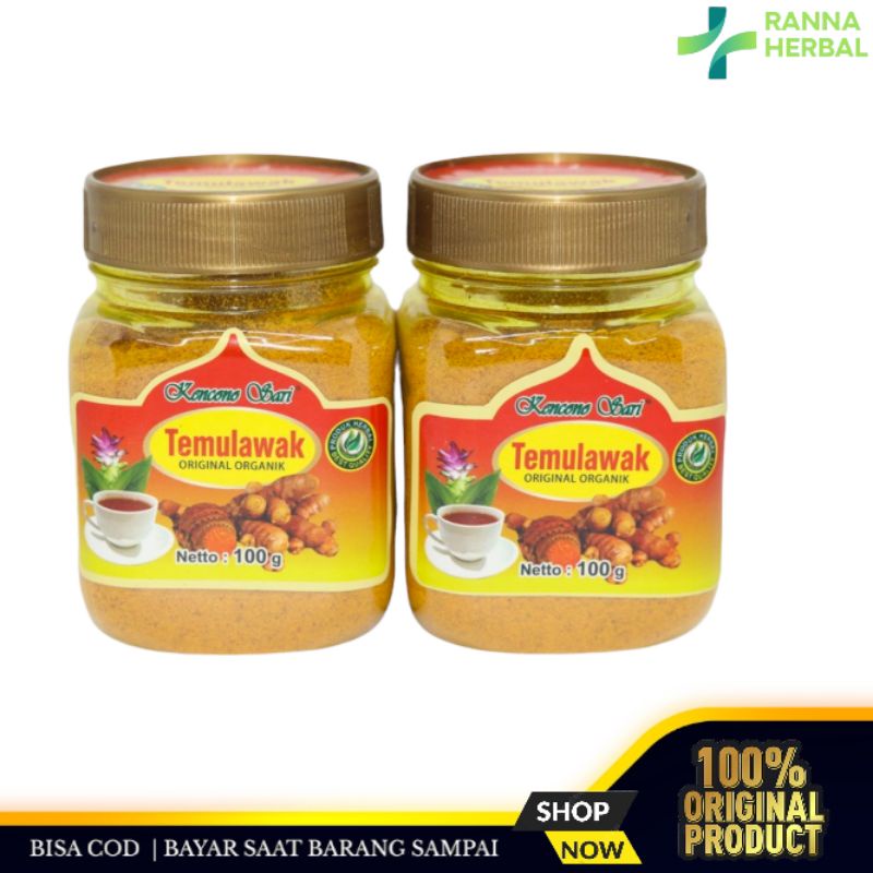 

Jamu Temulawak Serbuk Organik Kencono Sari Asli Original 100gr Tanpa Gula