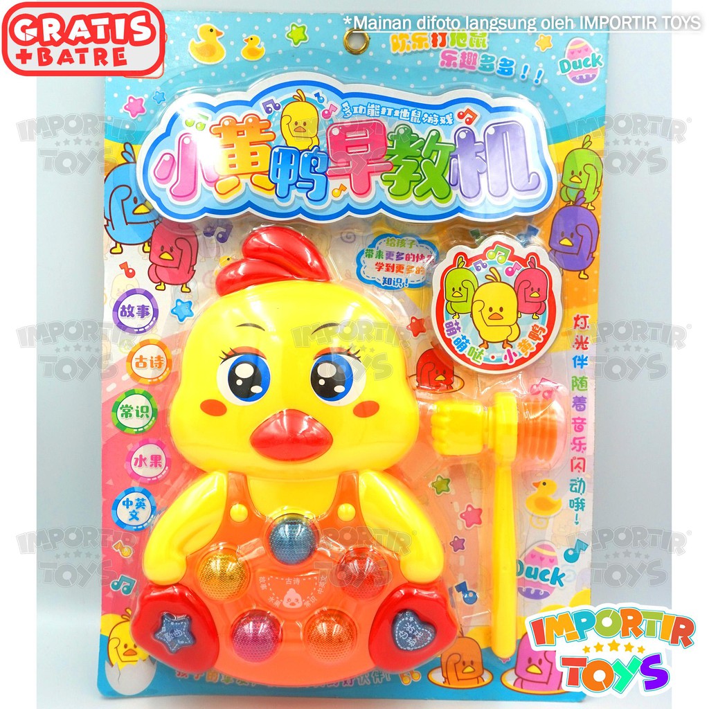 WHACK A MOLE BEBEK Batre BerCAHAYA + MUSIK (IMPORTIR TOYS QUALITY)