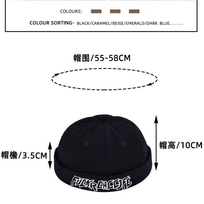 FUCKREACCJFE melon leather hat retro hat buckle hat men's original hat fashion hat