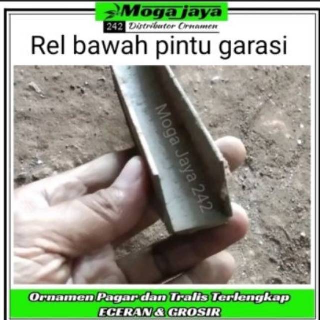 rel bawah pintu garasi pintu lipat pintu handerson merek lokal 1meter