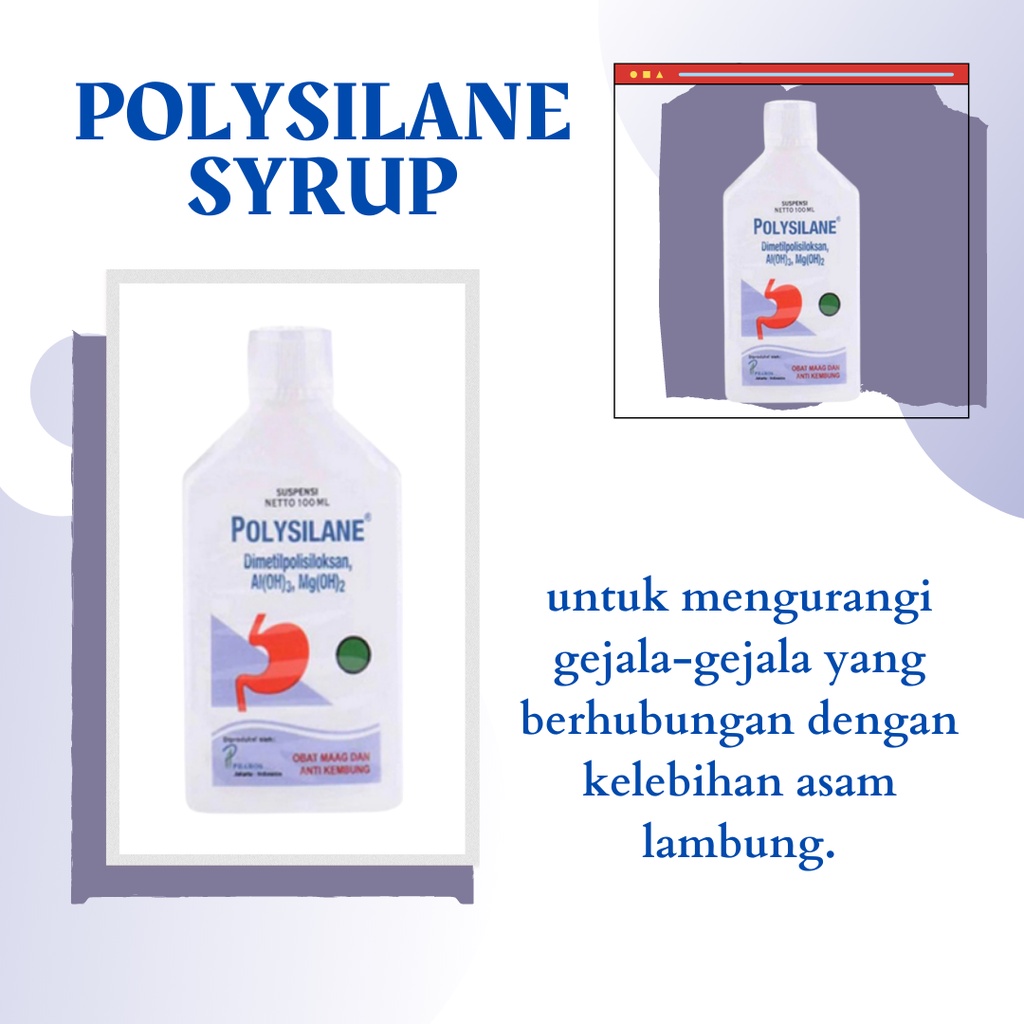 POLYSILANE SYRUP 100 ML - OBAT MAAG