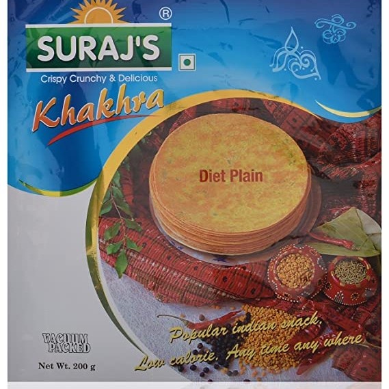 

SURAJ'S KHAKHRA DIET PLAIN 200GM