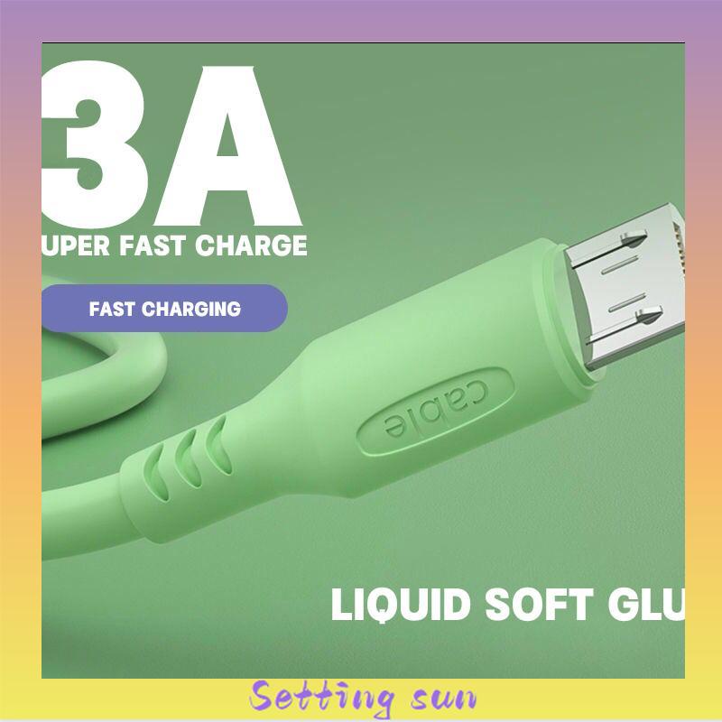 USB Fast Charging Data Cable Charger 1.8 MeterCocok ​untuk Apple Dan Android Kabel Pengisian TN TN