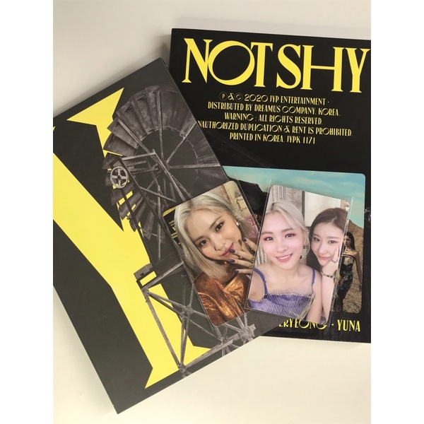 OFFICIAL ITZY ALBUM NOT SHY YELLOW VERSION (UNSEALED)