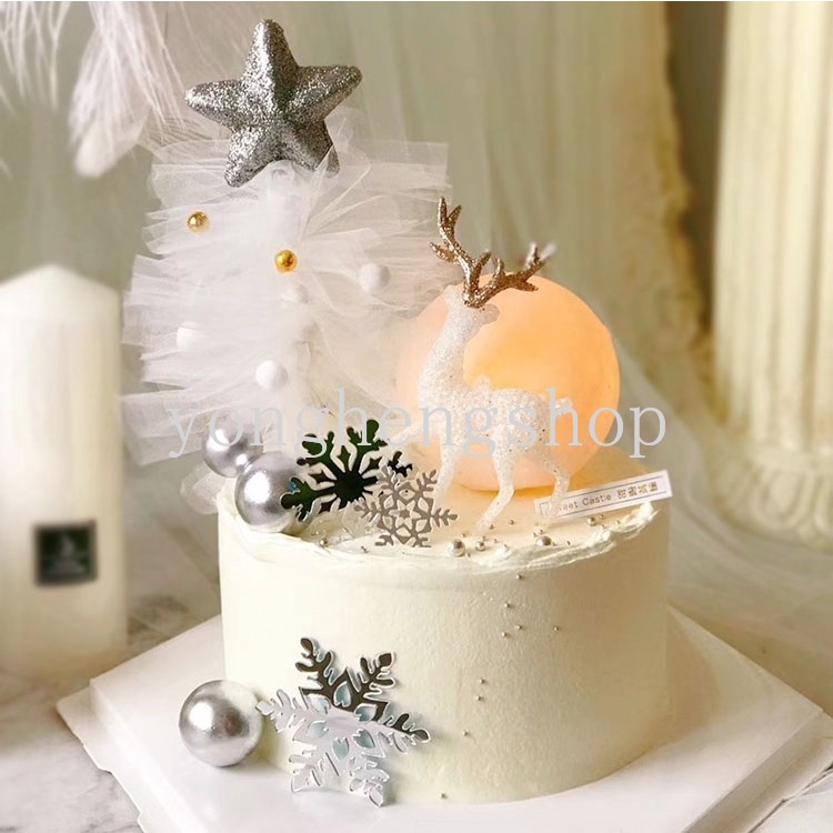 Topper Kue Bentuk Rusa Kristal Untuk Dekorasi Pesta Ulang Tahun
