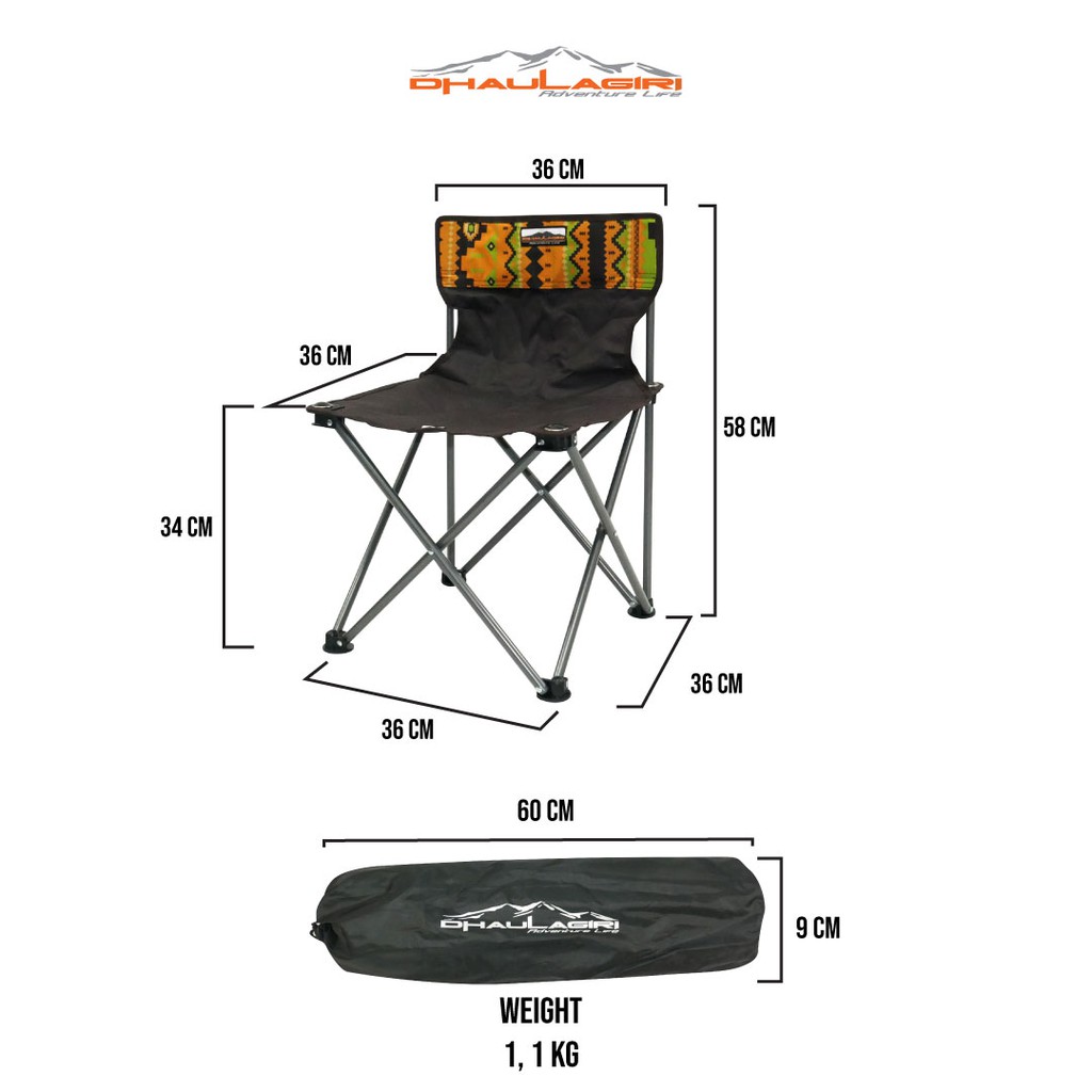 kursi camping etnic dhaulagiri fc 300