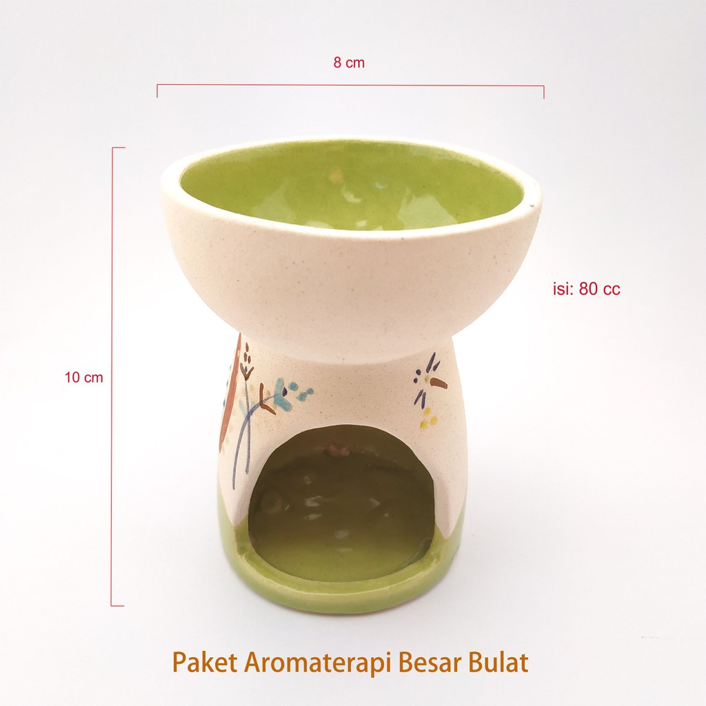 Paket Tungku Aromaterapi Besar Bulat | Aroma Terapi Bakar