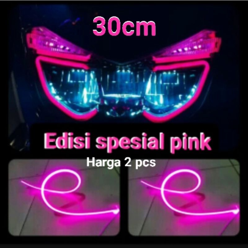 LAMPU ALIS VARIASI ( PINK ) 30 CM Harga 2 biji