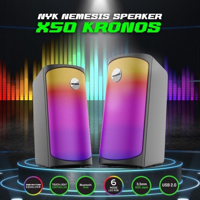 Speaker Gaming RGB NYK X50 / Speaker Bluetooth Kronos X50