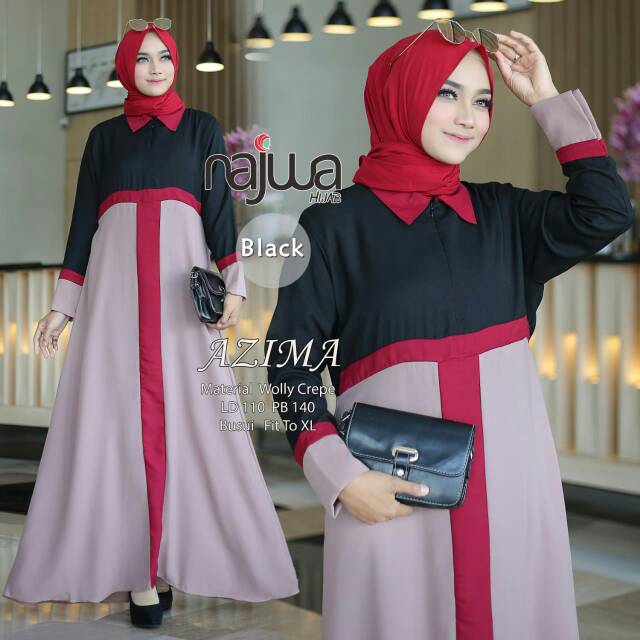 Gamis muslim Azima maxy dress by Najwa