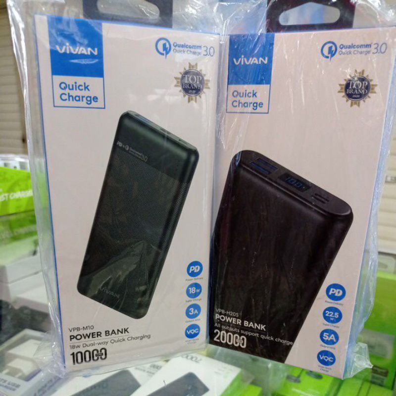 Vivan power bank Quick charge Qualcomm 3.0 flight friendly