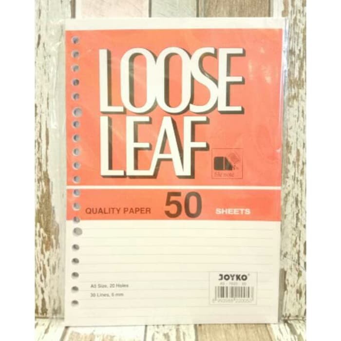 

Isi File Binder A5 50 Joyko Loose Leaf
