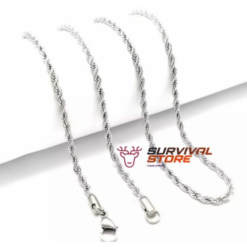 kalung rantai titanium tambang 316L/MCI