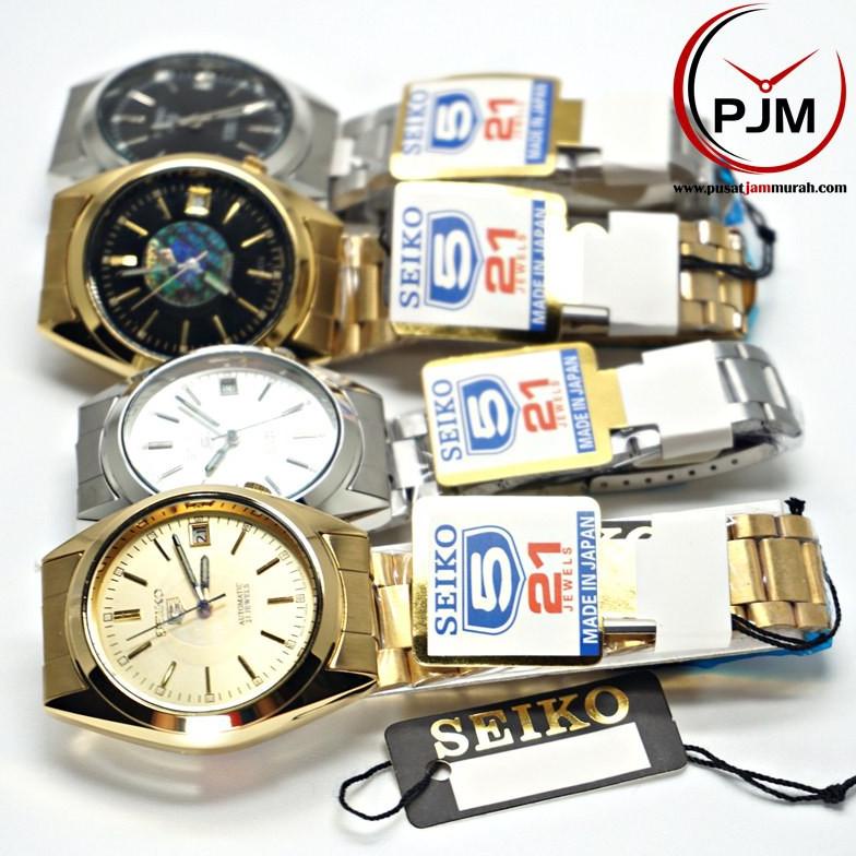 [PROMO QED60] Jam Tangan SEIKO AUTOMATIC | Tanggal | Seiko 5 | Otomatis Gold Silver Wanita Pria Clas