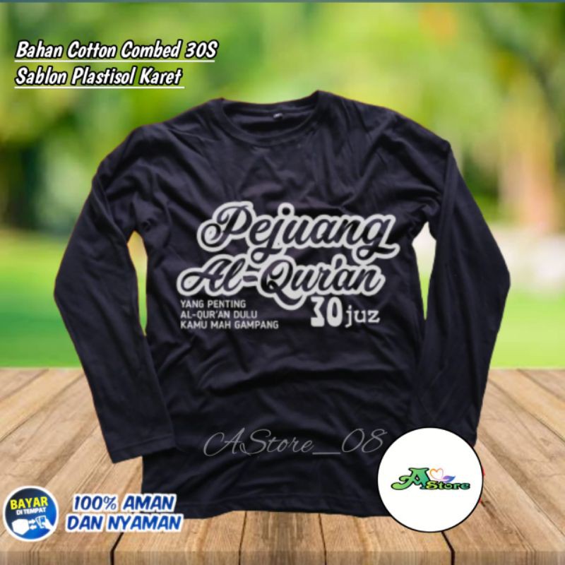 kaos distro/ kaos keren/kaos murah/kaos santri pesantren islami-pejuang al-qur'an