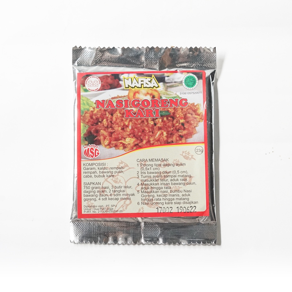 

Nafisa Bumbu Instant NO MSG - Nasi Goreng Kari