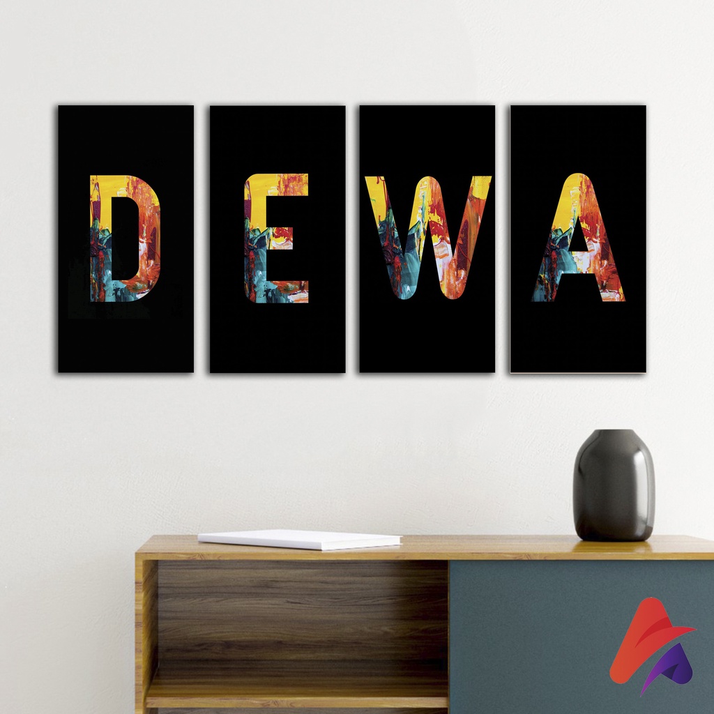 HIASAN DINDING NAMA ABJAD ALFABET SCRABEL (10x20) PAJANGAN KAYU POSTER NAMA KAYU HIASAN DINDING KAMAR