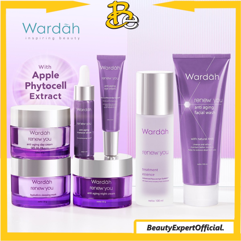 ⭐️ Beauty Expert ⭐️ Wardah Renew Anti Aging Series | Day &amp; Night Cream | Serum | Essence |