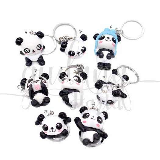 Gantungan Kunci Motif Panda Keychain Hewan Ganci Murmer GH 302340