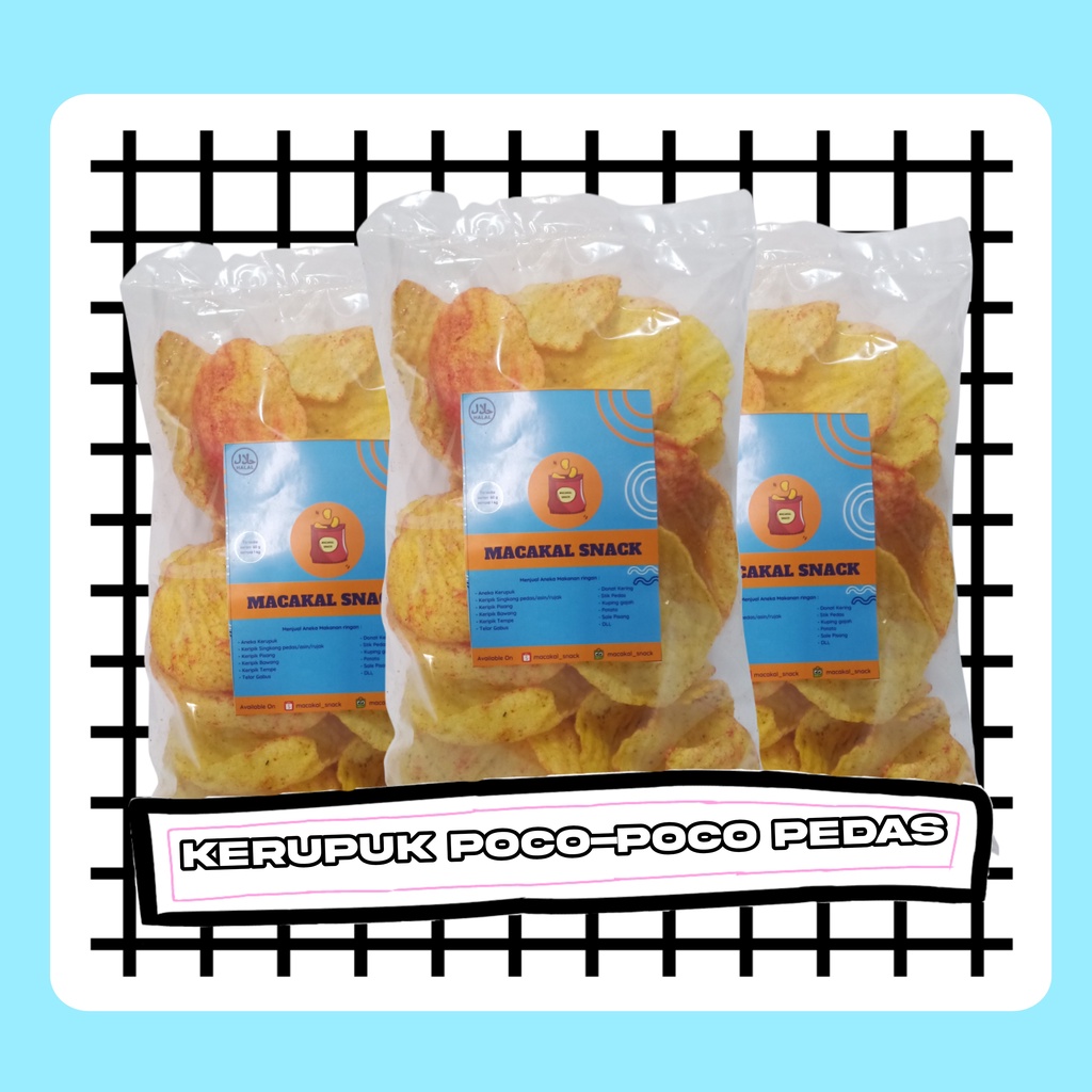 

Kerupuk Poco-Poco Pedas 250 gram