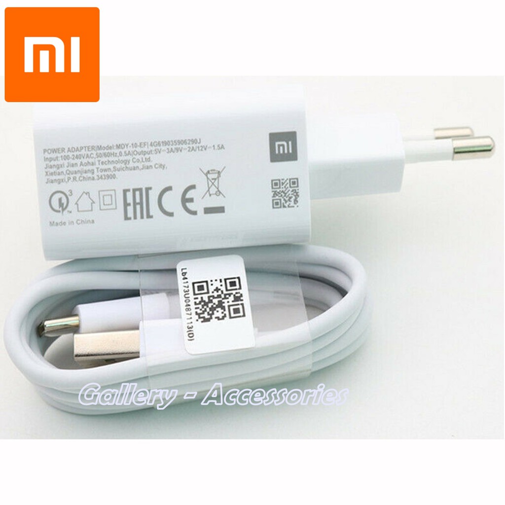 Jual Xiaomi Fast Charger Type C 18 Watt MDY 10 EF For Redmi Note 8 ...