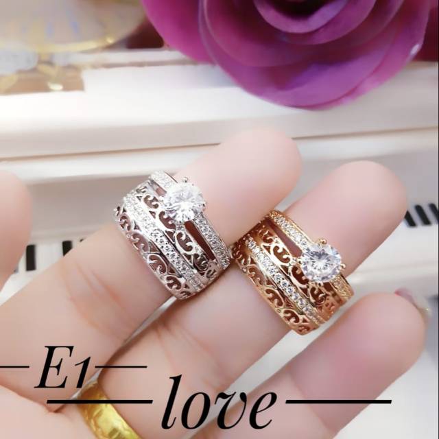 Xuping cincin lapis emas 24k 3014