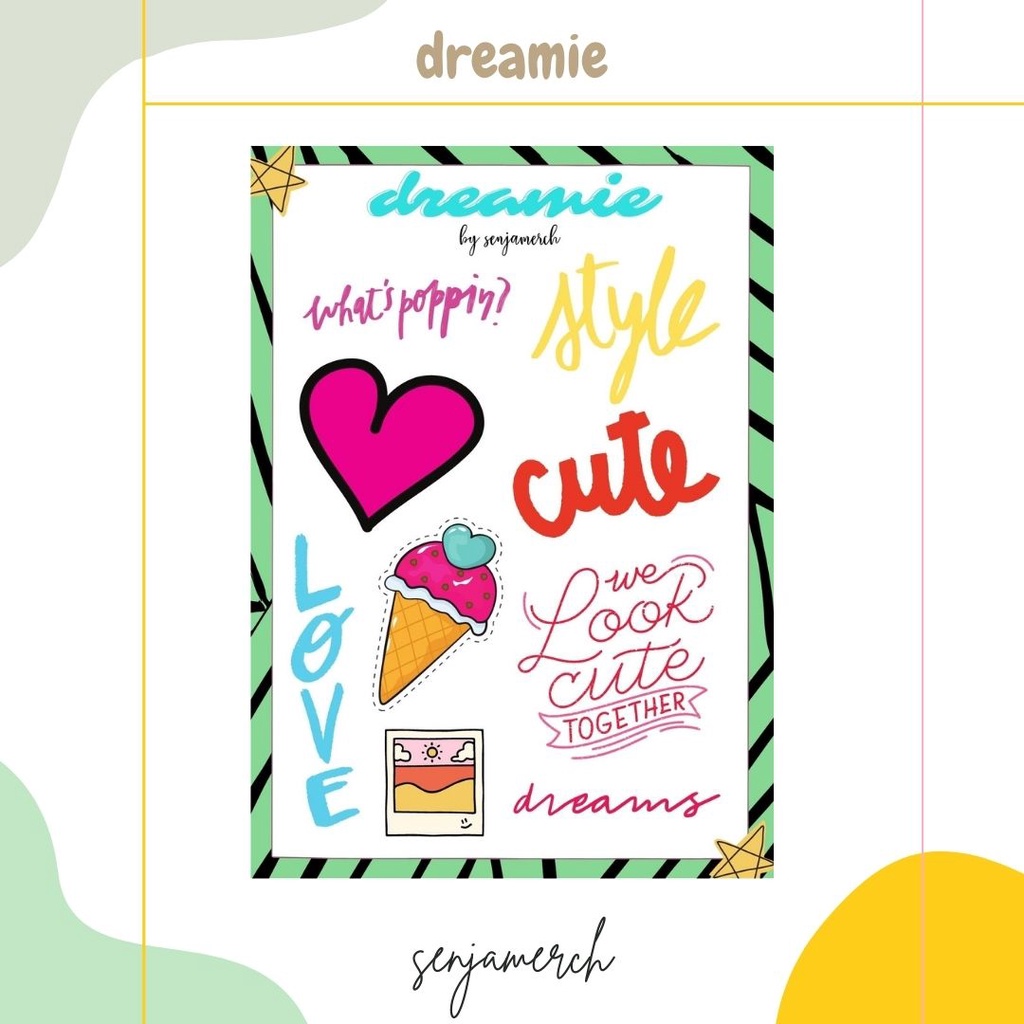 

Senjamerch - Dreamie Sticker Sheet