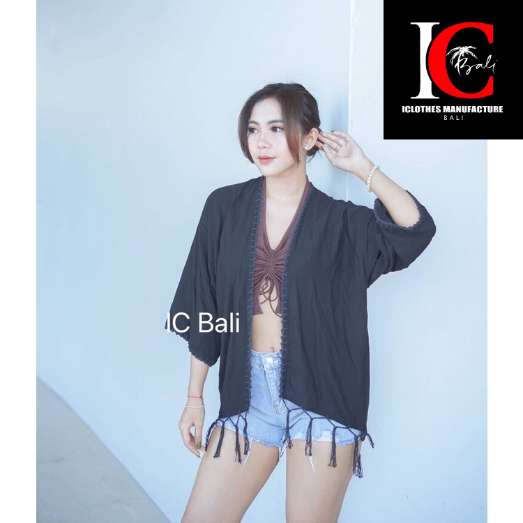 CARDIGAN PENDEK RAJUTAN RENDA/ OUTERWEAR TERBARU C004