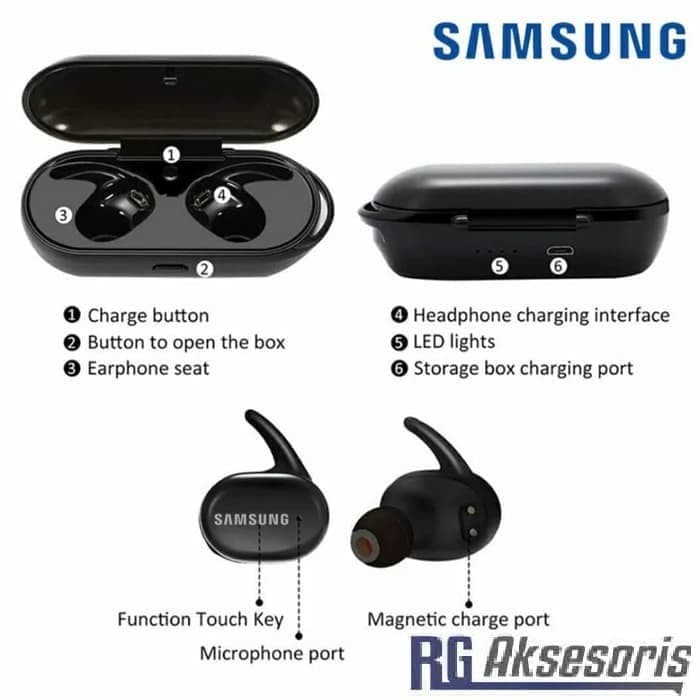 Headset Bluetooth Wirelless SAMSUNG TWS 4 Wireless Handsfree Stereo