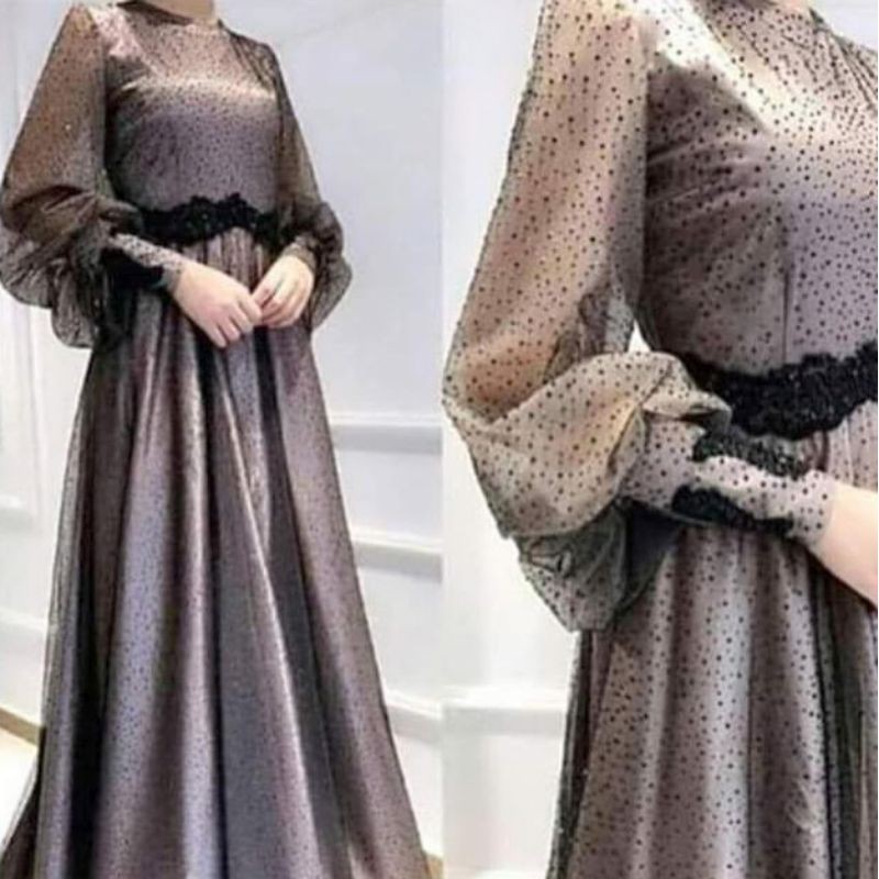 Gaun muslimah elegan