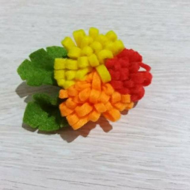 Bros kain flanel bunga unik cantik 1kilo muat 40pc prakarya kerajinan