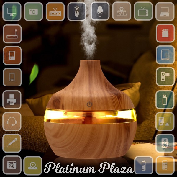 Taffware 51500difier Aroma Essential Oil Diffuser 300ml - Humi KJR-J003 - Wooden`2L4GEL-