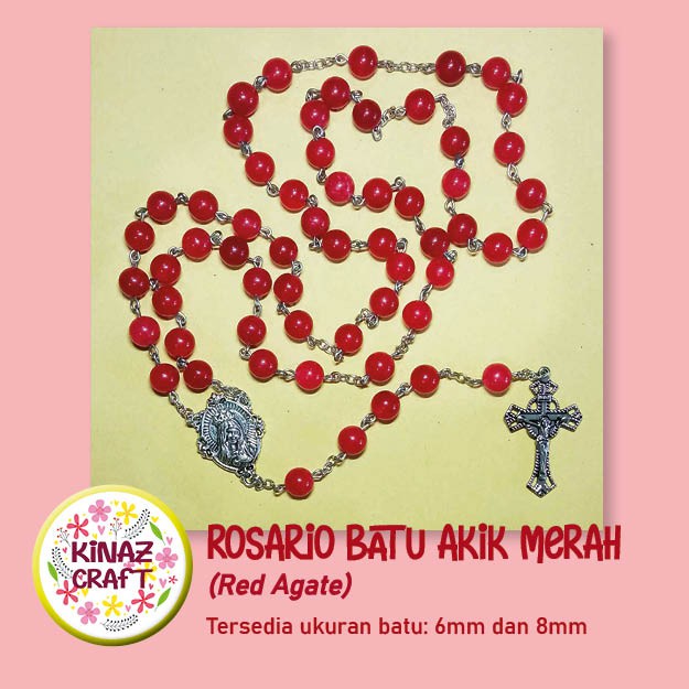 Rosario Batu Akik (Agate) aneka warna