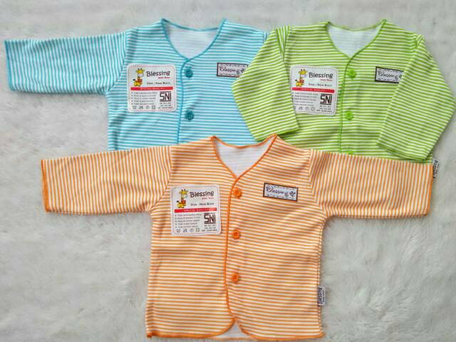 SNI Baju Bayi Newborn Salur , Baju Bayi Tangan Panjang dan Pendek , Perlengkapan Bayi Baru Lahir