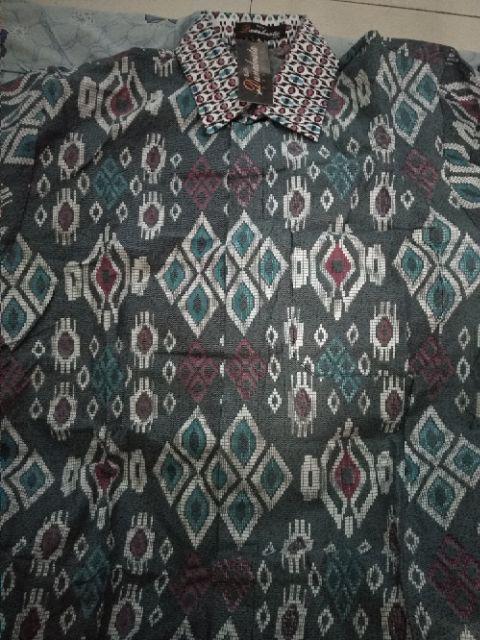 Kemeja Batik Lengan Panjang 021 Danabrata Batik Hrb026 Kenongo Hem Padi Pekalongan M L Xl Murah