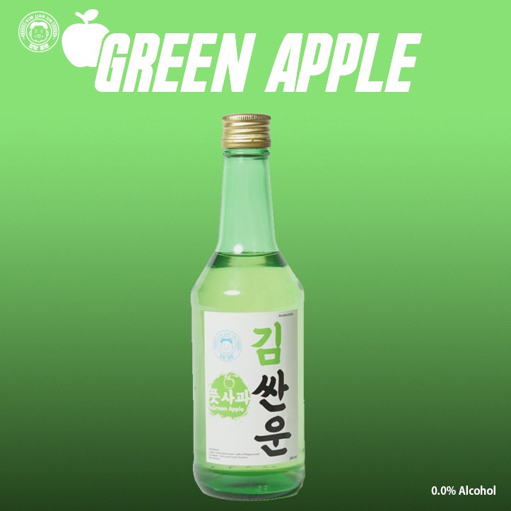 

Soju Halal Rasa Green Apple Kim JJan Un (Sparkling Water)