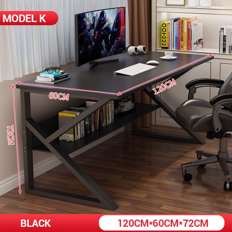 Pocket Dragon Meja komputer/Meja laptop/Meja gaming/Meja kerja/Meja belajar aesthetic/Meja kantor(A122A)-A122A-120cm