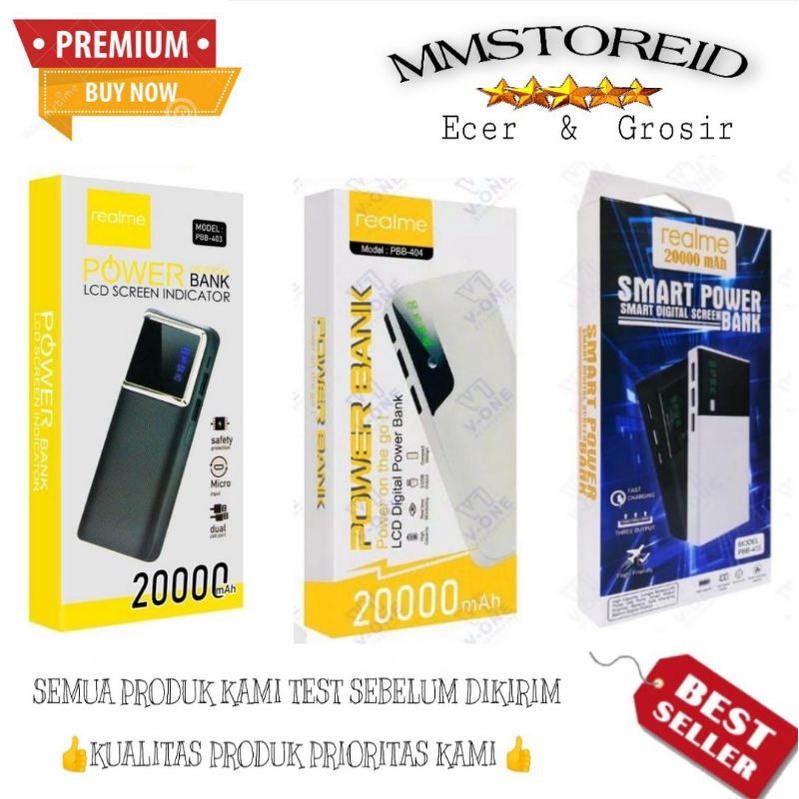 MM - power bank powerbank realme PBB 404 PBB 403 20000mah high quality / powerbank pbb 404 PBB 405