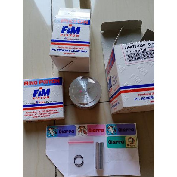 Piston Kit Seher Fim 77 Izumi Racing Honda Vario 125 Std 50 100 150 200 250 Diameter 52.4 52.9 53.4