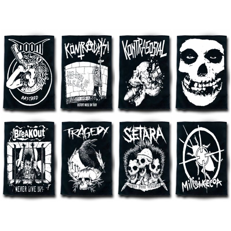 grosir emblem punk,emblem patch bahan tebal,emblem band,emblem murah,emblem jaket,emblem celana