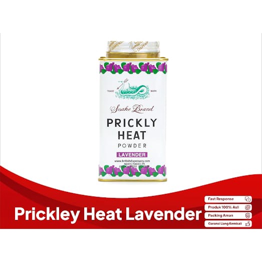 BEDAK ULAR - PRICKLY HEAT LAVENDER 150GR bedak biang keringat - bedak kulit gatal