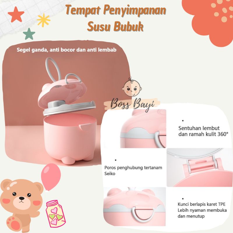 BOSS BAYI - Tempat Penyimpanan Susu Formula Bayi / Kotak Penyimpan Snack Anak