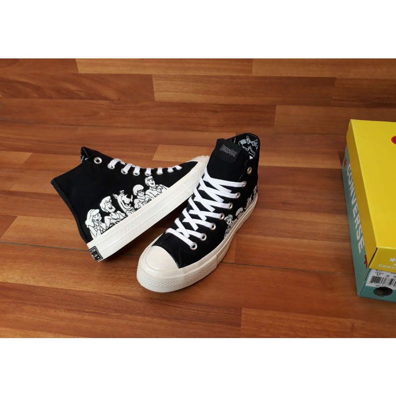 Sepatu Converse 70s High X Scoobydo Black White Premium Bnib Tag Vietnam